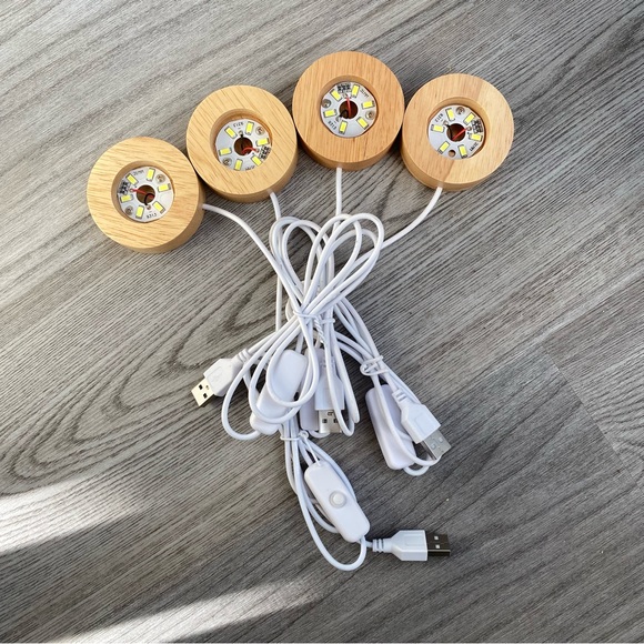 Wooden LED Light Base for Crystals - Picture 1 of 6